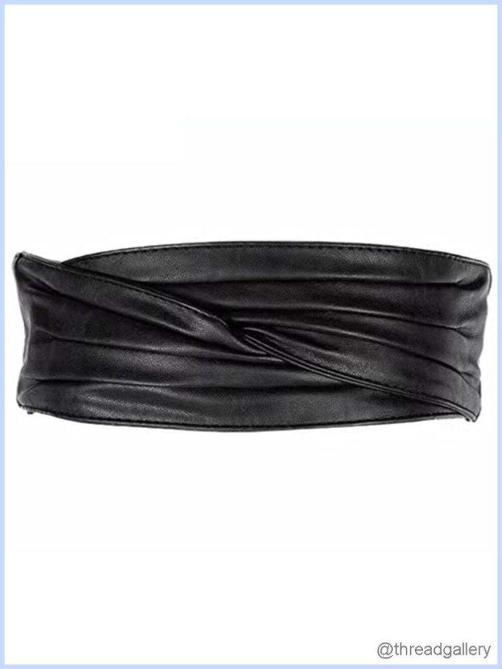 Wide Corset Cinch Belt PU Leather Waist Obi Belt